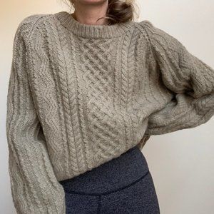 Vintage Sweaters - Vintage Chunky Cable Knit Pullover Sweater Vintage Sweaters - Vintage Chunky Cable Knit Pullover Sweater